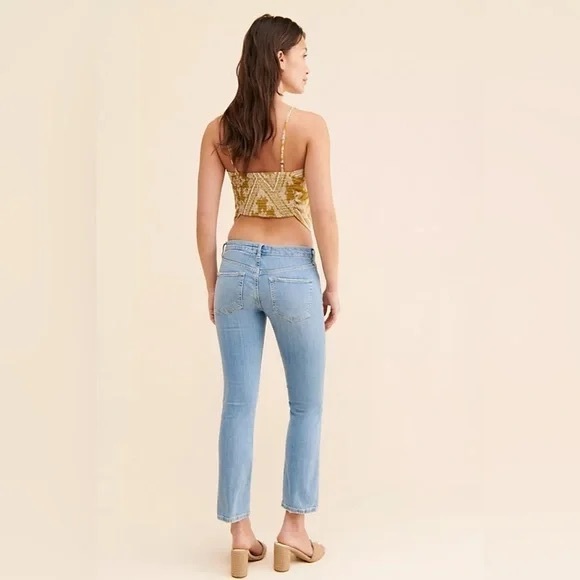 Free People | Liv Crop Flare Low Rise Jeans Various Sizes Available Boho Beach - Picture 2 of 5
